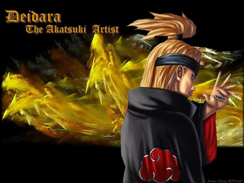 akatsuki, hd, anime, 480P, art, naruto, deidara