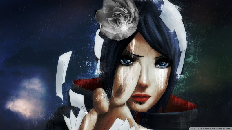 front view, Akatsuki, human representation, close-up, art and craft, Naruto Shippuuden, headshot, indoors, beautiful woman, 1080P, young adult, human body part