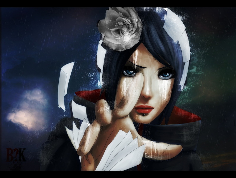 konan, Naruto: Shippuden, akatsuki, naruto, x, shippuden, hd, art, 1080P, anime