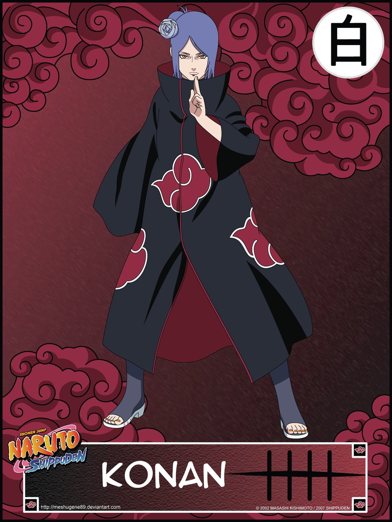shippuden, Naruto: Shippuden, naruto, akatsuki, art, hd, anime, 2K, konan, x