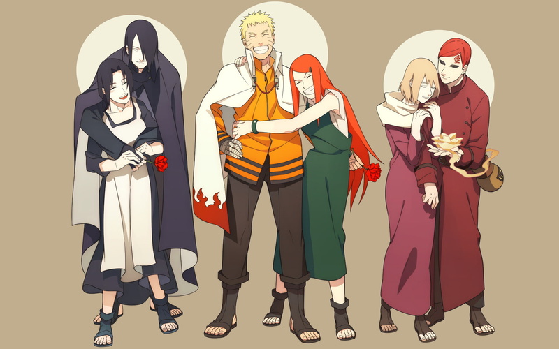 Naruto Uzumaki, Anime, Mikoto Uchiha, Karura (Naruto), Sasuke Uchiha, 1080P, Kushina Uzumaki, Naruto, Gaara (Naruto)