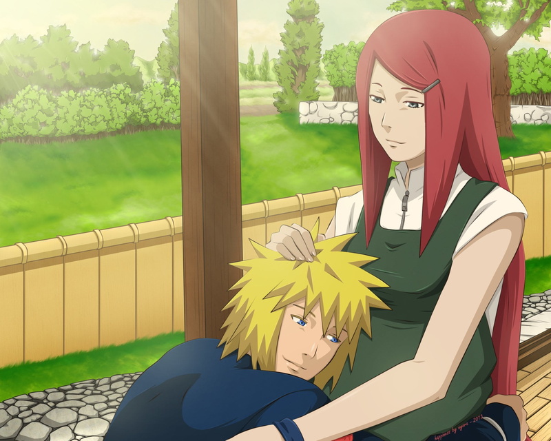 park, tree, close-up, Naruto, nature, sculpture, Kushina Uzumaki, plant, yellow, outdoors, day, beauty in nature, sunlight, grass, Minato Namikaze, flowering plant