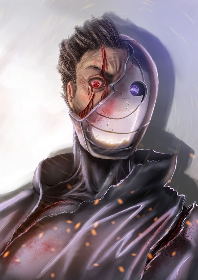 akatsuki, art, blood, uchiha, madara, x, Naruto: Shippuden, rinnegan, hd, naruto, sharingan, shippuden, tobi, 720P, anime