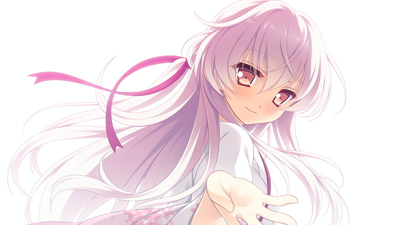 1080P, pink hair, visual novel, pink eyes, Hana no No ni Saku Utakata no