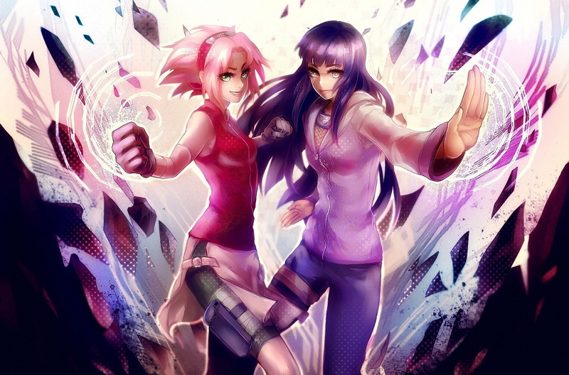 anime girls, Hyuuga Hinata, Naruto Shippuuden, 1080P, anime, Haruno Sakura, Kunoichi
