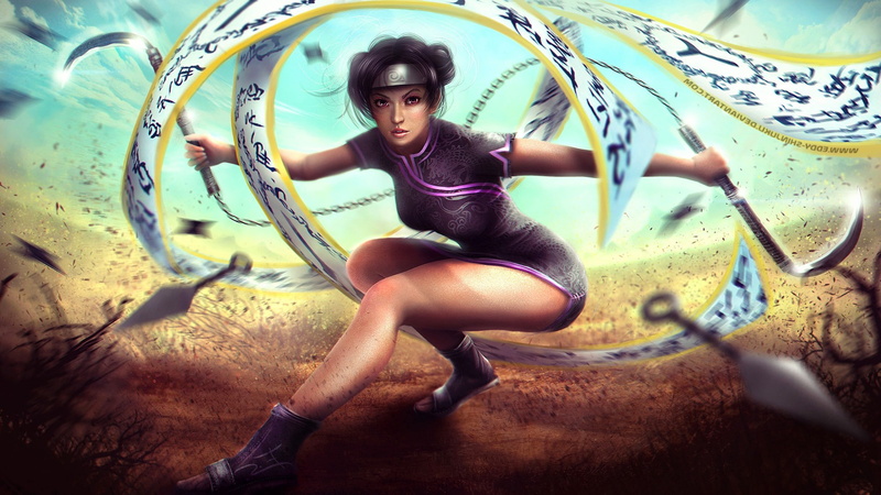 young women, Anime Girls, Naruto Shippuuden, sitting, women, 1080P, leisure activity, clothing, one person, Kunoichi, young adult, beautiful woman, Tenten
