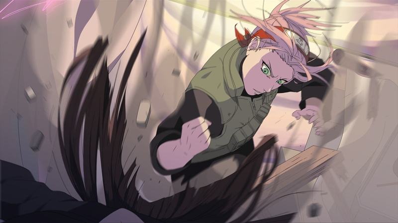 Kunoichi, Fighting, Green Eyes, 1080P, Pink Hair, Haruno Sakura, Anime Girls, Naruto Shippuuden