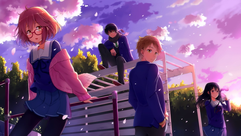 Anime, Mitsuki Nase, 1080P, Beyond the Boundary, Mirai Kuriyama, Akihito Kanbara, Hiroomi Nase