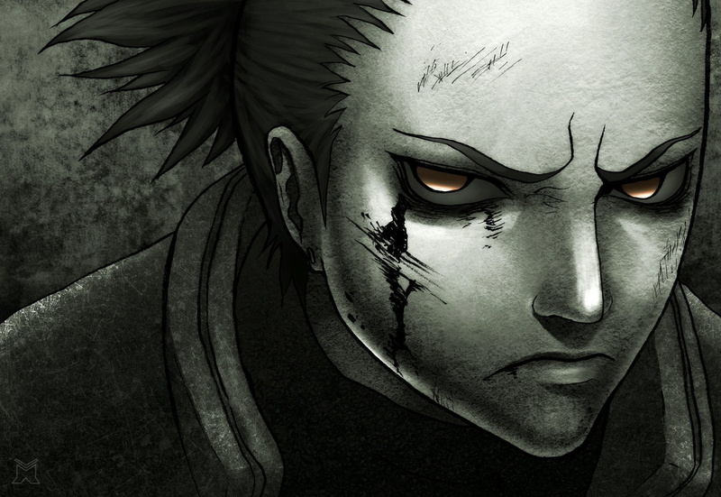 looking at camera, one person, face paint, human body part, headshot, lifestyles, indoors, nara, body part, human face, shippuden, 1080P, portrait