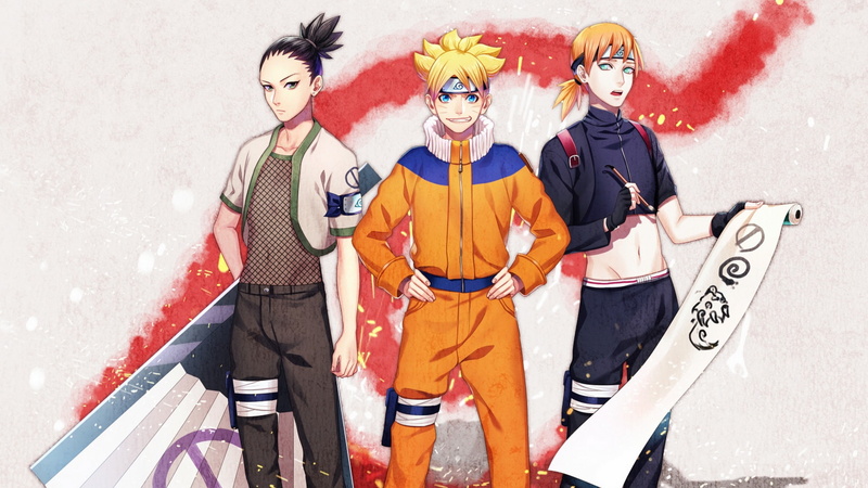 Boruto Uzumaki, 1080P, Inojin Yamanaka, Anime, Naruto, Shikadai Nara