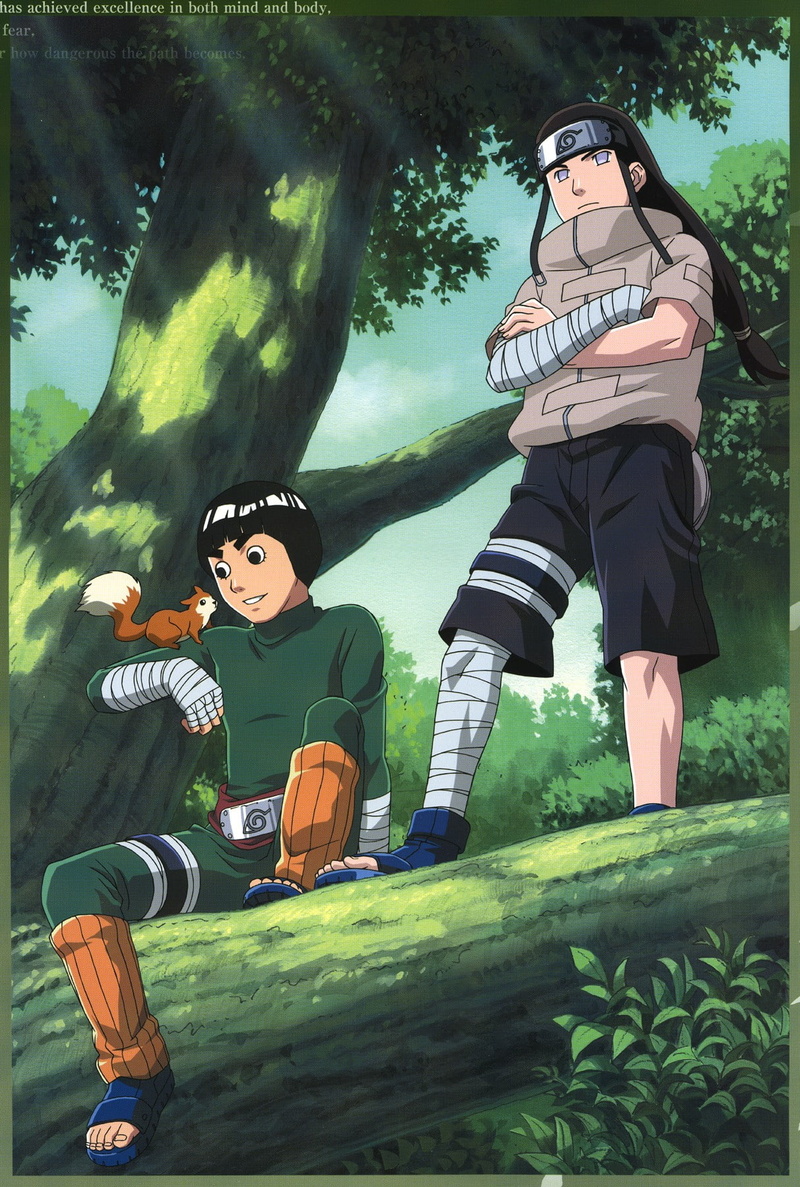 720P, Hyuuga Neji, Rock Lee, green color, adult, real people, outdoors, adolescence, two people, Naruto Shippuuden, plant, males, child, teenager, nature
