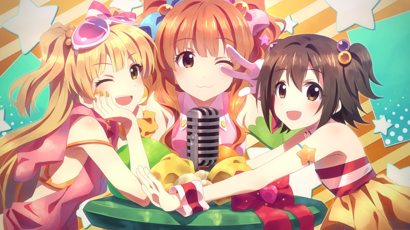 anime group girls, moe, idolmaster, 4K, Anime
