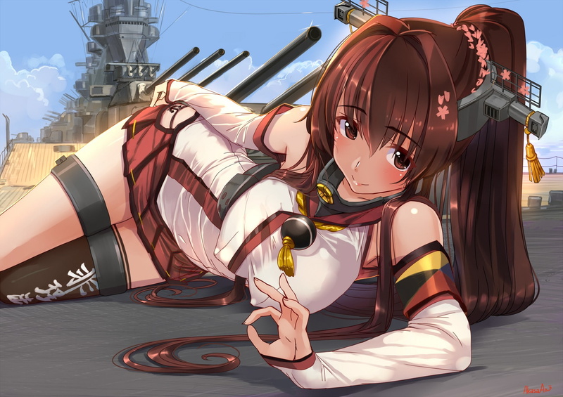 collection, kantai collection, 1900x1343, anime, yamato, girls, anime girls, 720P, kancolle, kantai