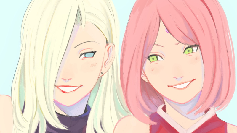 Naruto, Sakura Haruno, Boruto, Ino Yamanaka, 2K