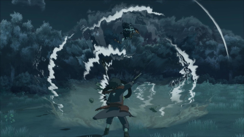 Naruto, communication, digital composite, water, motion, scenics - nature, 1080P, side view, sign, real people, one person, Naruto Shippuden: Ultimate Ninja Storm Revolution