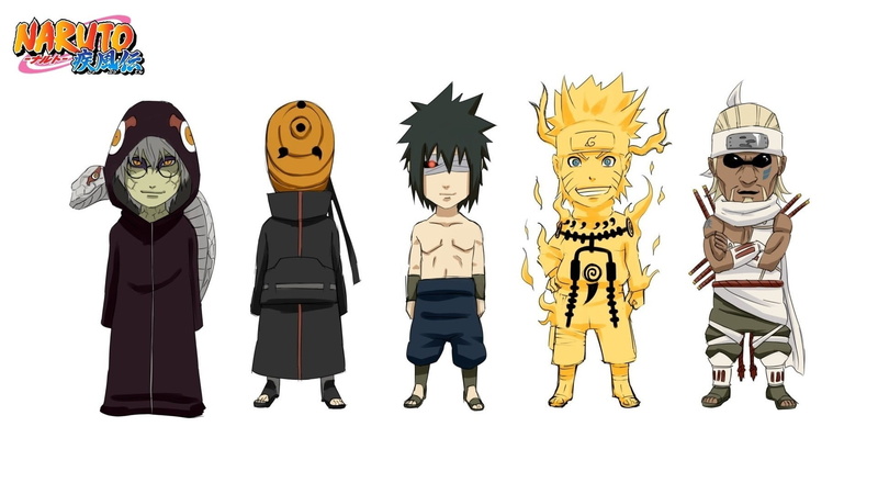 naruto, killer, bee, shippuden, tobi, 1080P, kabuto, sasuke