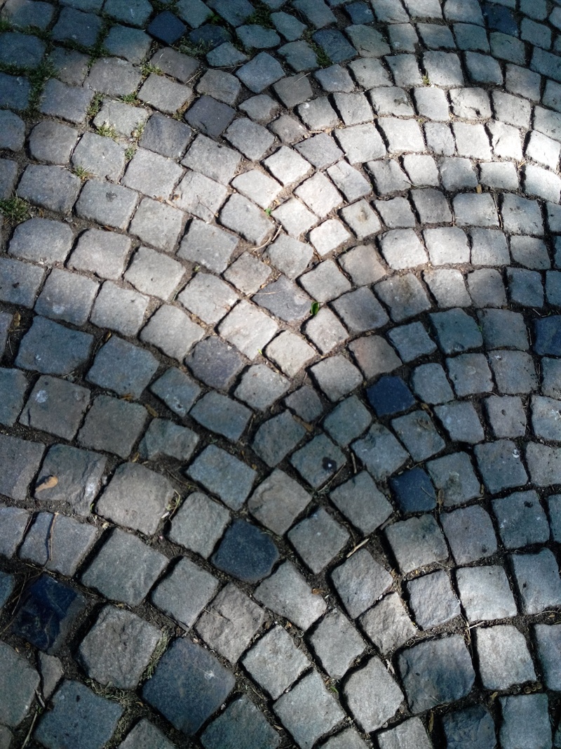 pattern, sidewalk, stone material, cobblestone, footpath, nature, stone, city, old, paving stone, pavement, backgrounds, outdoors, day, textured, full frame