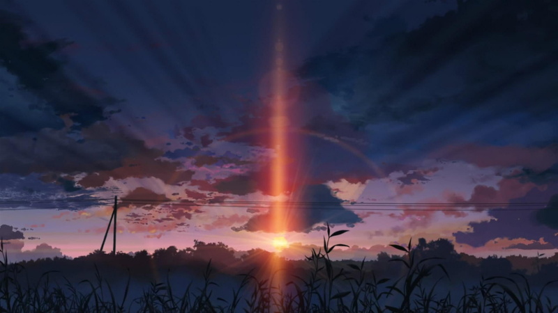 centimeters, 5 centimeters per second, grass, second, per, 1080P, nature and landscapes, leaf, sunset, green, field, landscape, plant