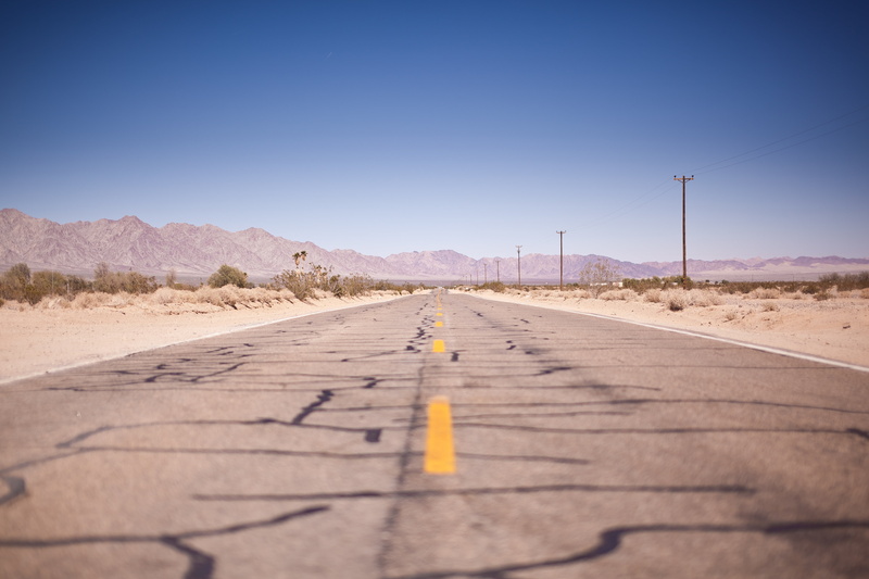 the way forward, los angeles, no people, direction, asphalt, photography, travel, nevada, usa, diminishing perspective, clear sky, road marking, brown