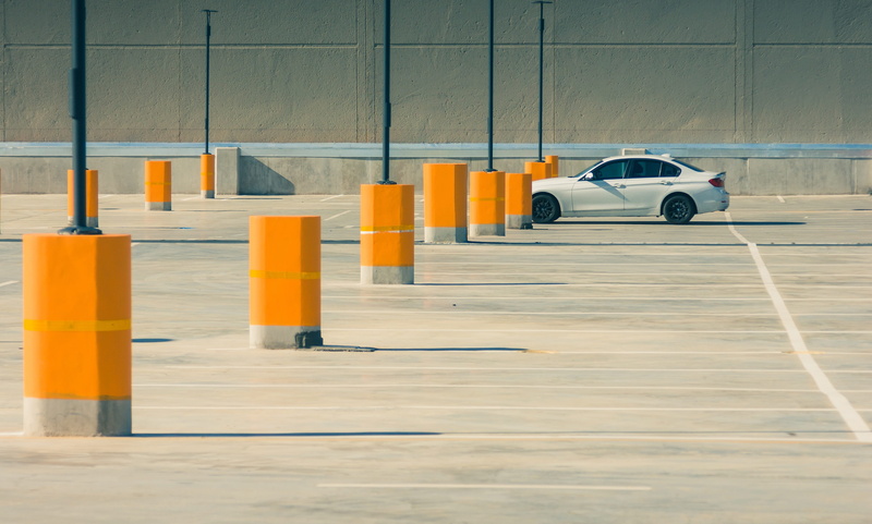 safety, communication, 4K, transportation, built structure, city, vehicle, protection, park, in a row, architecture, motor vehicle, traffic cone, warning sign