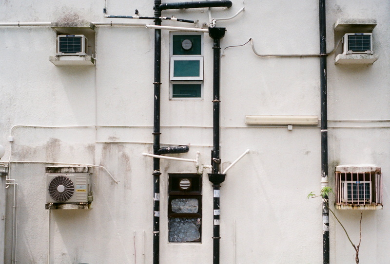 wall - building feature, hong kong, built structure, pipe - tube, fuel and power generation, fuse box, wall, architecture, no people, technology, pipeline