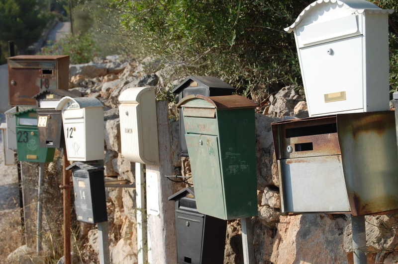 built structure, plant, fuse box, house letter box, waste bins, sunlight, power supply, mailbox, architecture, electricity, building, recycling, tree, obsolete