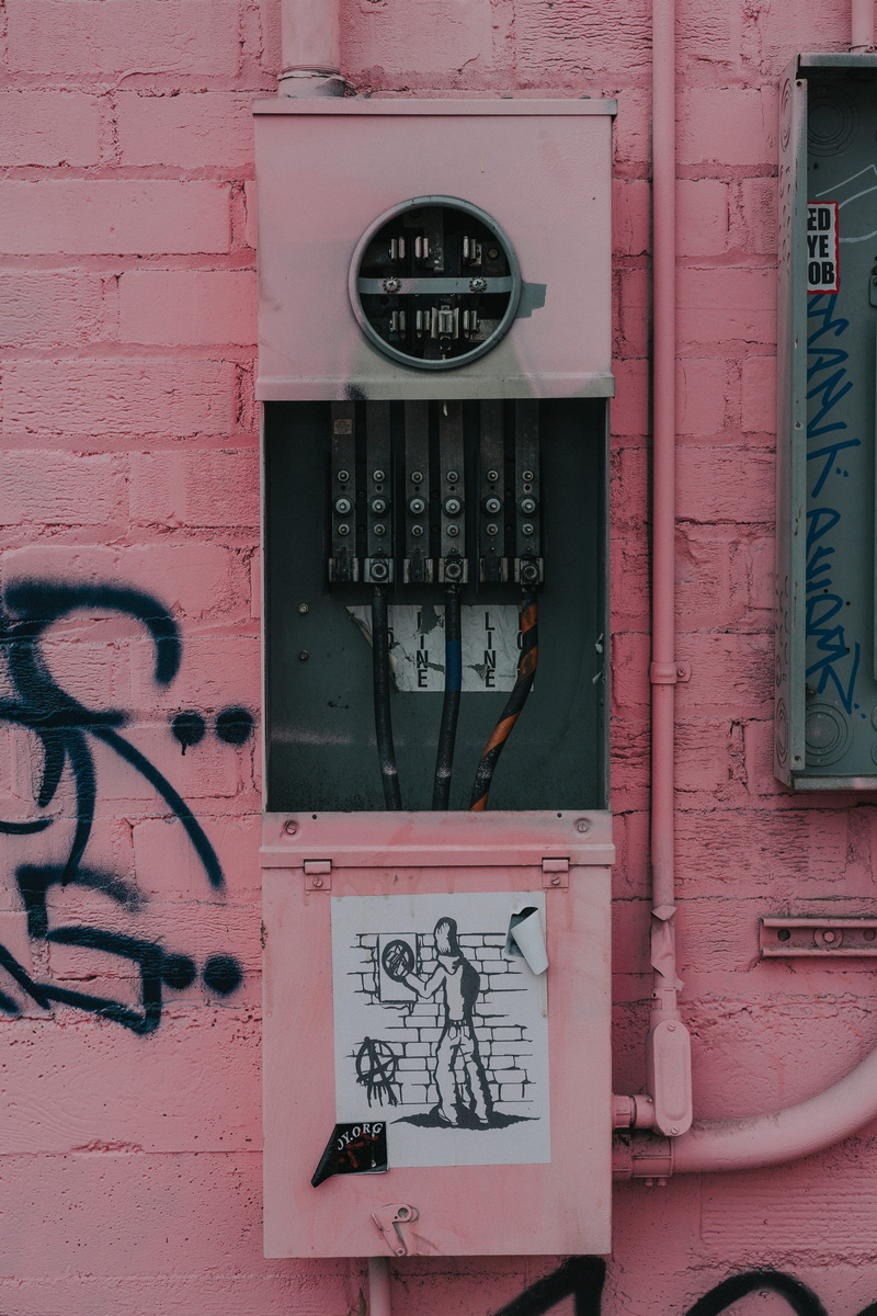 5K, wall, board, photography, human representation, art and craft, wall - building feature, connection, graffiti, technology, close-up, pink, outdoors