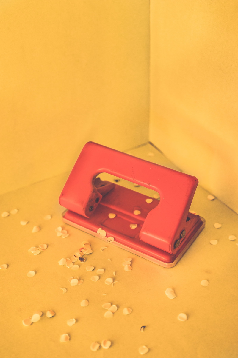 no people, art, sewing, minimalism, orange color, pollen, yellow, technology, colored background, product, preparation, studio shot, communication, fine art