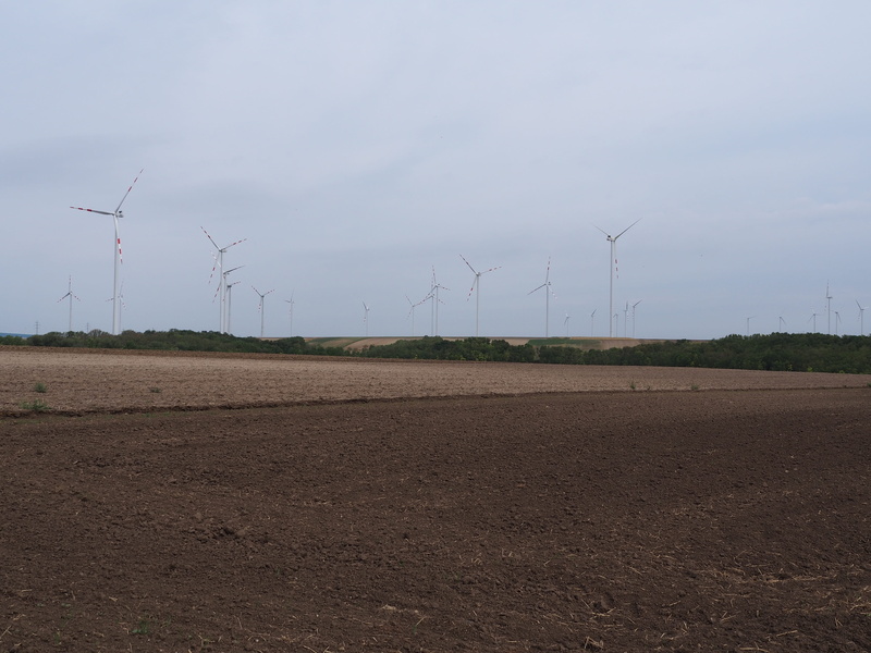 sustainable resources, energy revolution, beauty in nature, blue, field, sky, electricity, technology, windmill, no people, agriculture, power supply, turbine