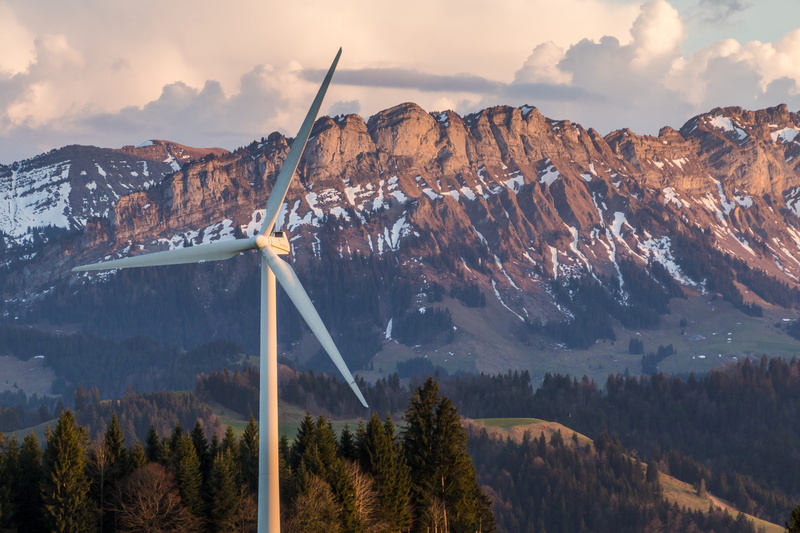 sky, white, 4K, mountain, mountain peak, energy revolution, tranquility, wind energy, wind power, scenics - nature, pinwheel, environment, empty, tranquil scene