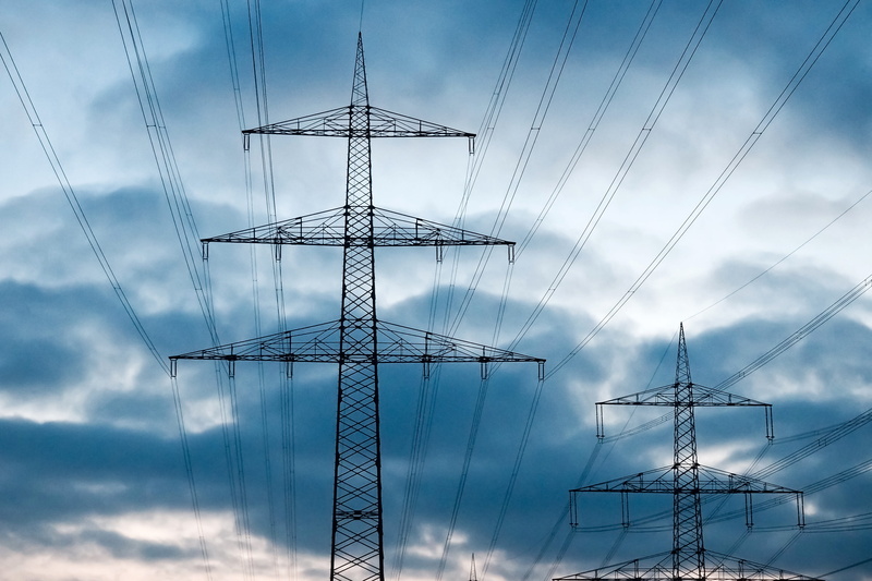 alloy, technology, elektrik, nature, global communications, power supply, steel, line, high voltage, cable, electricity, strommast, no people, girder, dusk