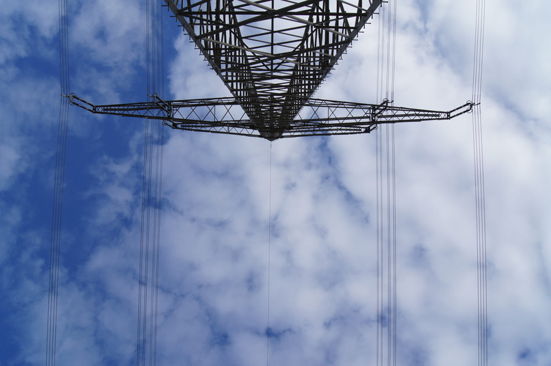 outdoors, power cable, metal, masts, power lines, tall - high, High Voltage, strommast, blue, day, architecture, electricity pylon, sky, power supply, power poles