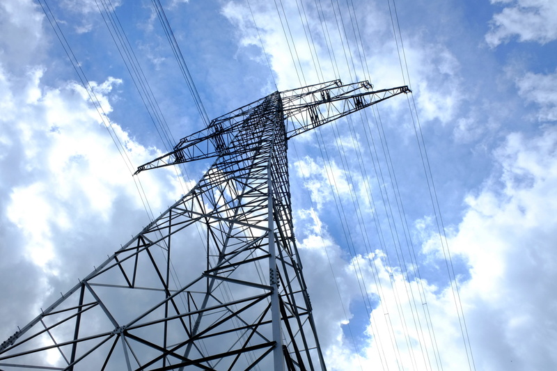 4K, magnetic alternating fields, nature, pylon, electrical component, girder, blue, alloy, no people, outdoors, line, sky, power poles, reinforce, black