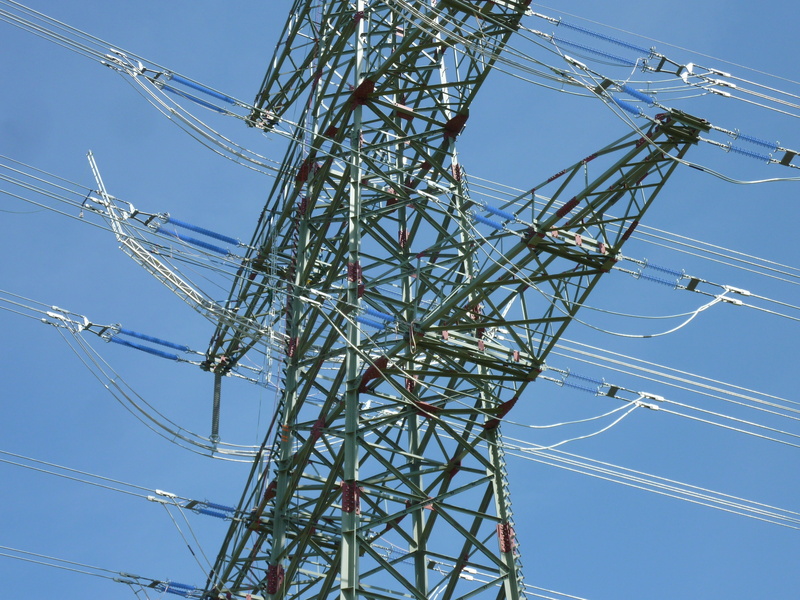 cable, 2K, technology, high voltage, landlines, metal, power generation, sky, built structure, alloy, pylon, strommast, power line, connection, power supply