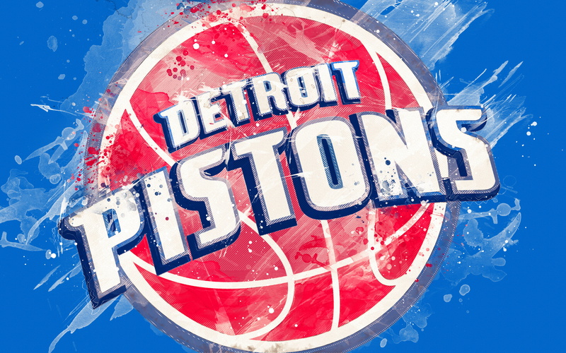 Detroit Pistons, Logo, 4K, Basketball, NBA