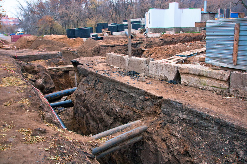 built structure, industry, pipeline, building exterior, construction site, construction, construction industry, line, concrete, deep, sunlight, architecture