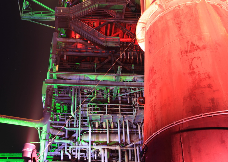 pipe - Tube, industrial equipment, colorful, industry, germany, oil Industry, low angle view, fuel and Power Generation, building exterior, technology