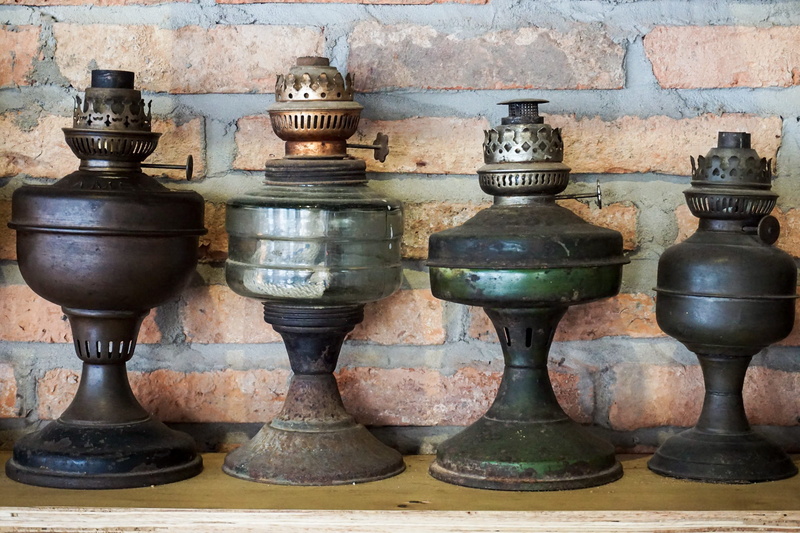 art and craft, oil lamp, hcm, day, style, indoors, 2K, classic, close-up, weathered, aged, wood - material, still life, decorative, metal, hochiminh city