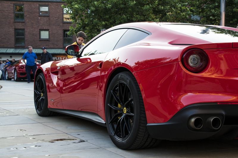 city, brembo, 4K, ferrari f12, one person, transportation, f12, day, outdoors, luxury, adult, building exterior, v12, architecture, wheel, united kingdom
