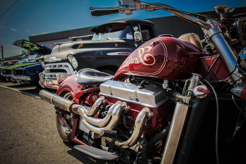 engine, faded, hot rod, v8, bigblock, vintage car, automobile industry, bike, v8 bike, 1970, hotrod, stationary, land vehicle, retro styled, uscar meet