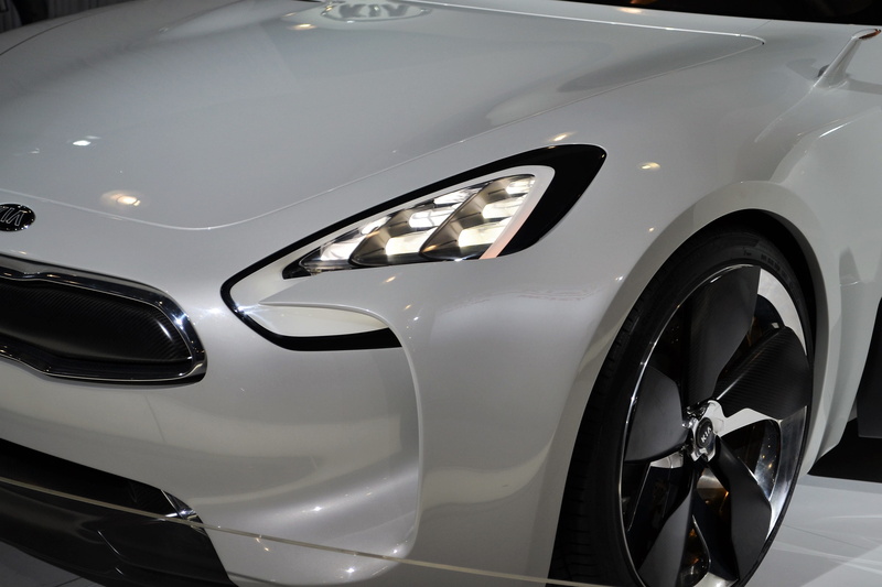 headlamp, industry, reflection, auto, car, glass, no people, transport, silver colored, fiber glass, machinery, style, grill, front, case, kia sports car