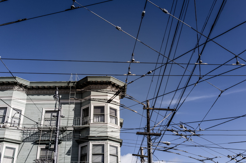 connection, building, outdoors, power lines, technology, united states, no people, low angle view, blue, fuel and power generation, day, electrical equipment