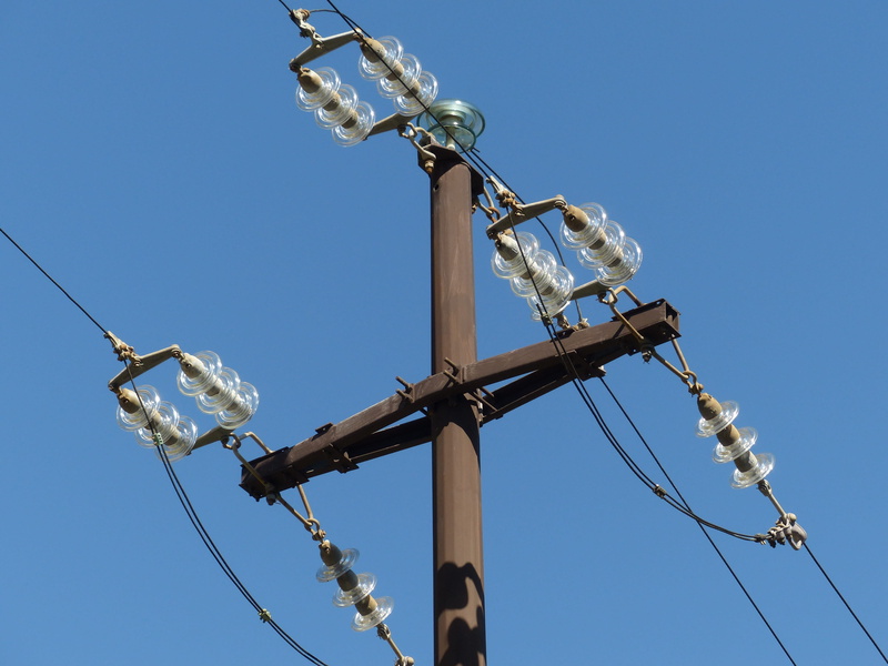 current, sky, connection, pole, blue, cable, low angle view, technology, Insulators, fuel and Power Generation, electrical equipment, energy, 4K, communication