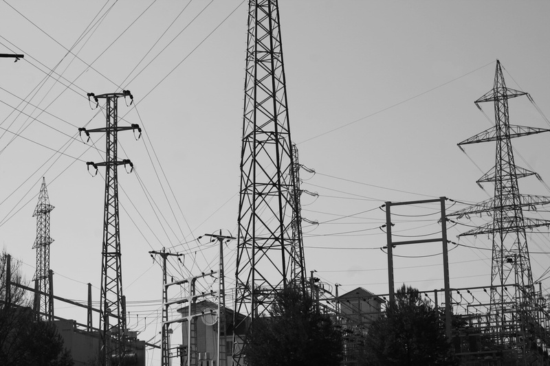 towers, high voltage, overhead cable, transmission line, electrical, fuel and power generation, danger, overhead line, power, high tension, poles, complexity