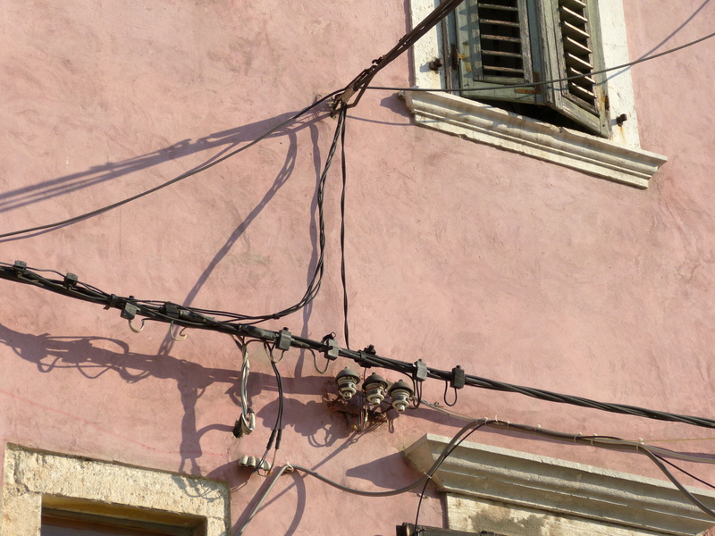 technology, fuel and power generation, electricity, electrical equipment, cabling, nature, architecture, croatia, outdoors, building, facade, lighting equipment