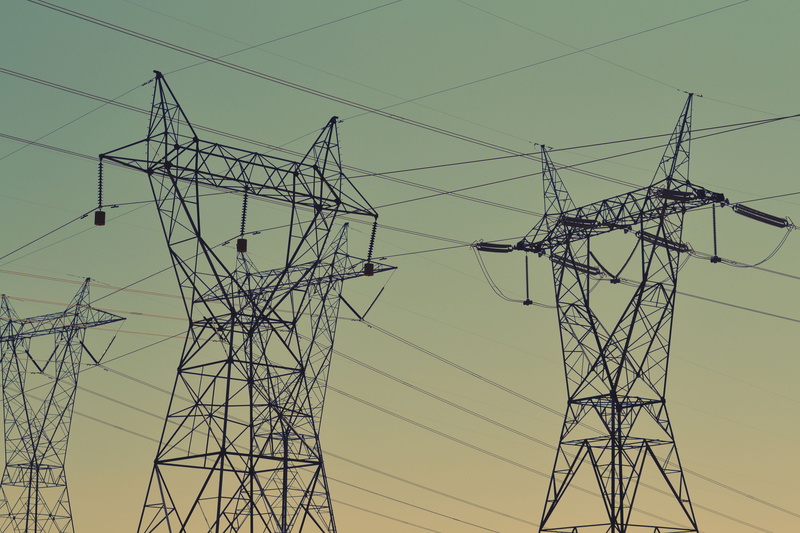 technology, no people, girder, electrical equipment, towers, fuel and power generation, power supply, in a row, high voltage sign, architecture, light
