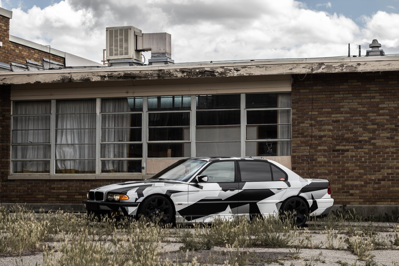 camo, Tuning, BMW, 5K, E38, winter, Ana, arctic camo, 740il