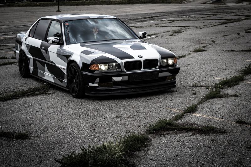 arctic camo, BMW, camo, Tying, black, 5K, winter, 740il, e, white, E38, series, Alpina