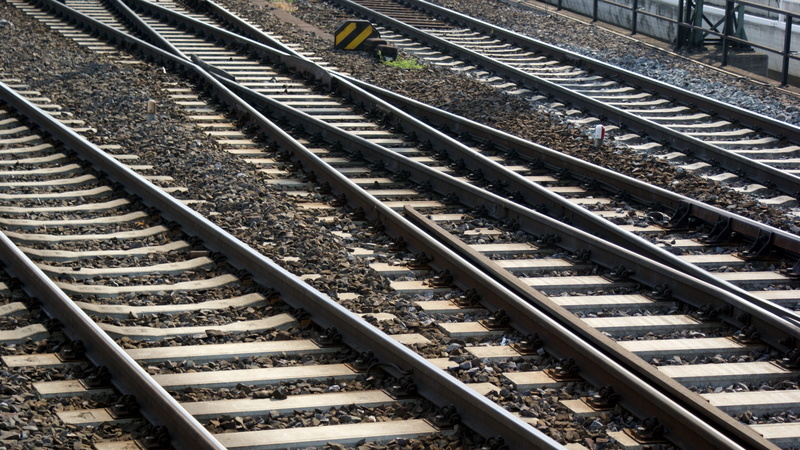 sunlight, railroad tie, straight, public transportation, travel, long, Connection, solid, railroad track, railroad station, mode of transportation, Junction
