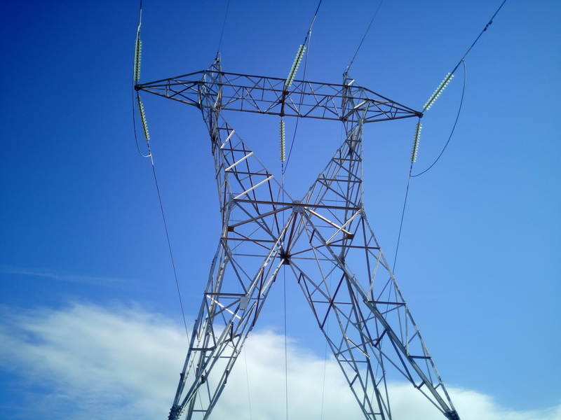 supply, sky, technology, electrical tower, electricity, power supply, nature, girder, outdoors, energy, electricity pylon, blue, steel, 4K, low angle view